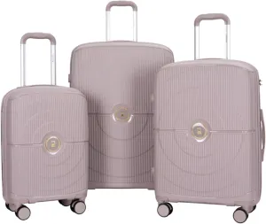 Expandable Hardshell Suitcase Double Spinner Wheels PP Luggage Sets Lightweight Durable Suitcase with TSA Lock,3-Piece Set (20/24/28),Black-NEW SKU W284P197041/W284P197039 (Greige   Polypropylene-1)