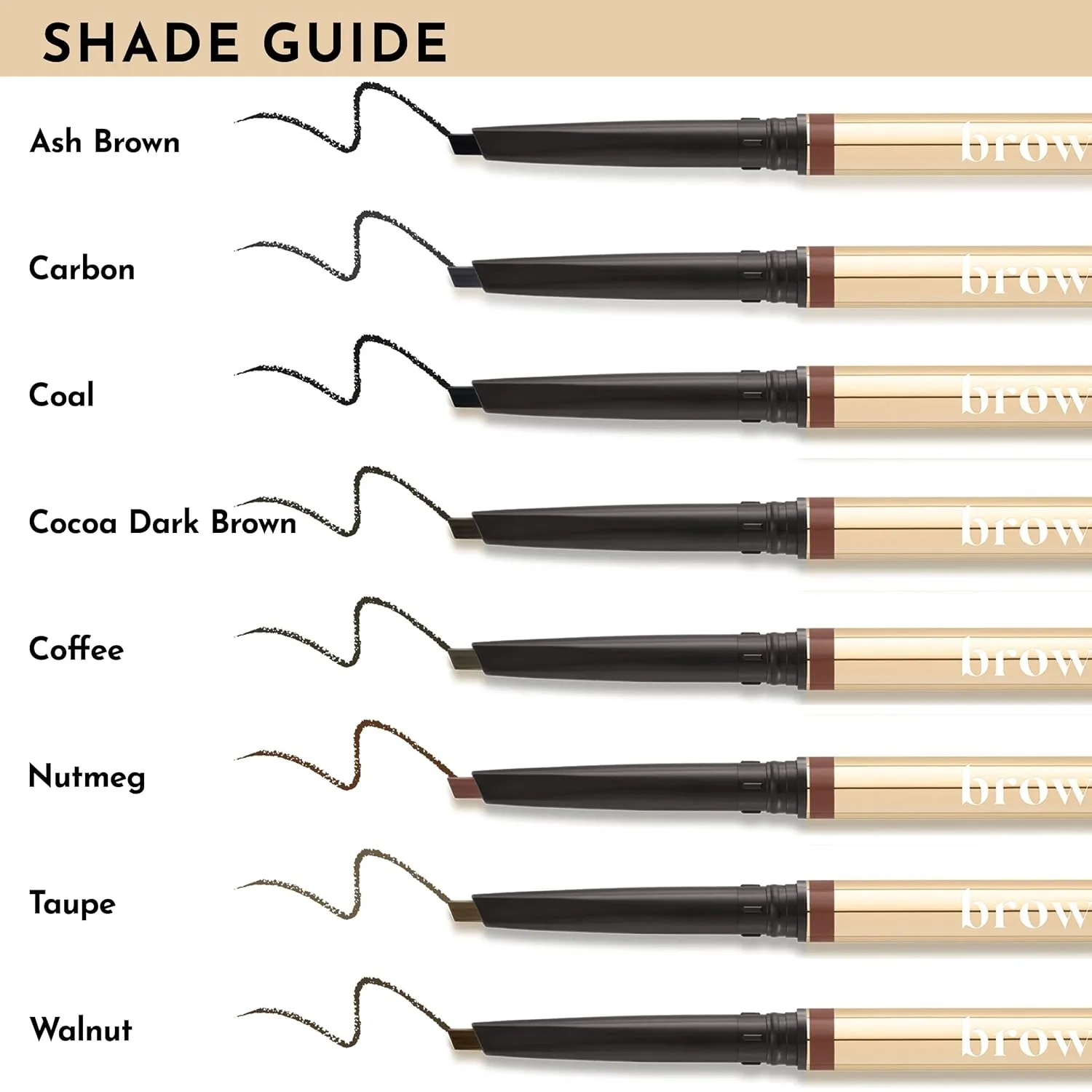 Eye Brow Pencil | Ultra Thin Precision Eyebrow Pencil | Long Lasting, Waterproof Eyebrow Makeup | Nourishing Brow Definer Pencil | Coffee
