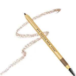Eye Design Makeup Eyebrow Pencil - Premium Eyebrow Definer Pencil - Eyebrow Spoolie Brush for Flawless Brows - Fills Sparse Areas & Gaps - Eye Pencil for Blondes & Brunettes (Light Brown)