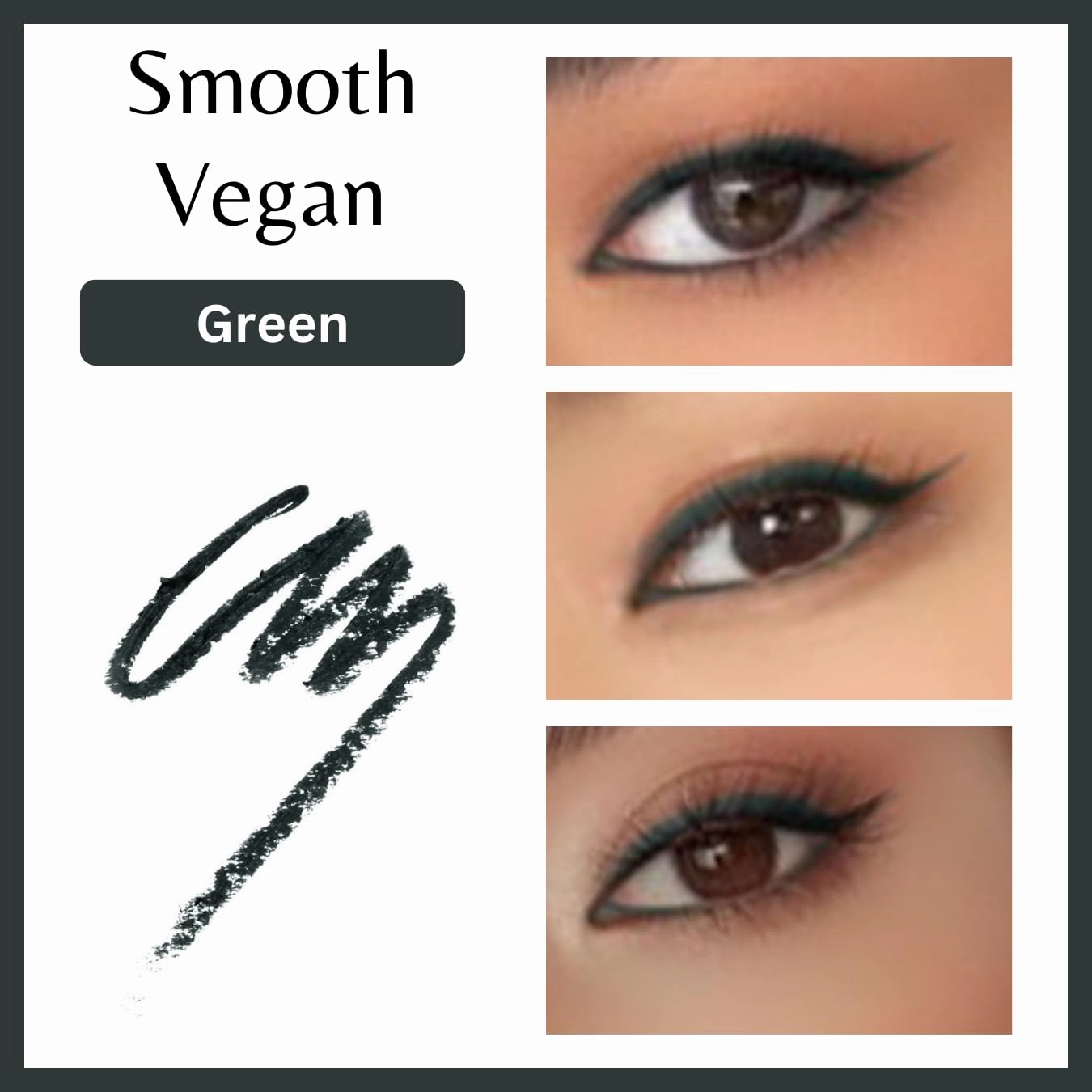 Eye Pencil, Creamy, Vibrant Color, Paraben-Free, Cruelty-Free, 1.1g (Green, 1.1g)