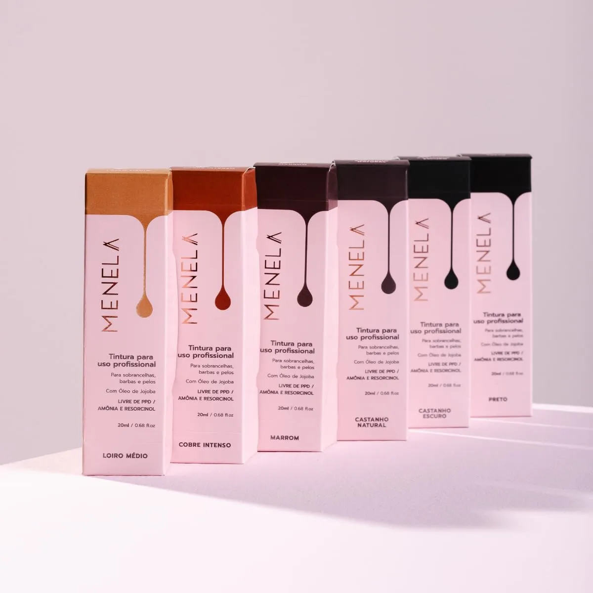 Eyebrow Color Gel – Temporary Brow Enhancer with Jojoba Oil – Mixable Shades – Vegan & Ammonia-Free – Safe for Sensitive Skin – 20 ml (Intense Copper)
