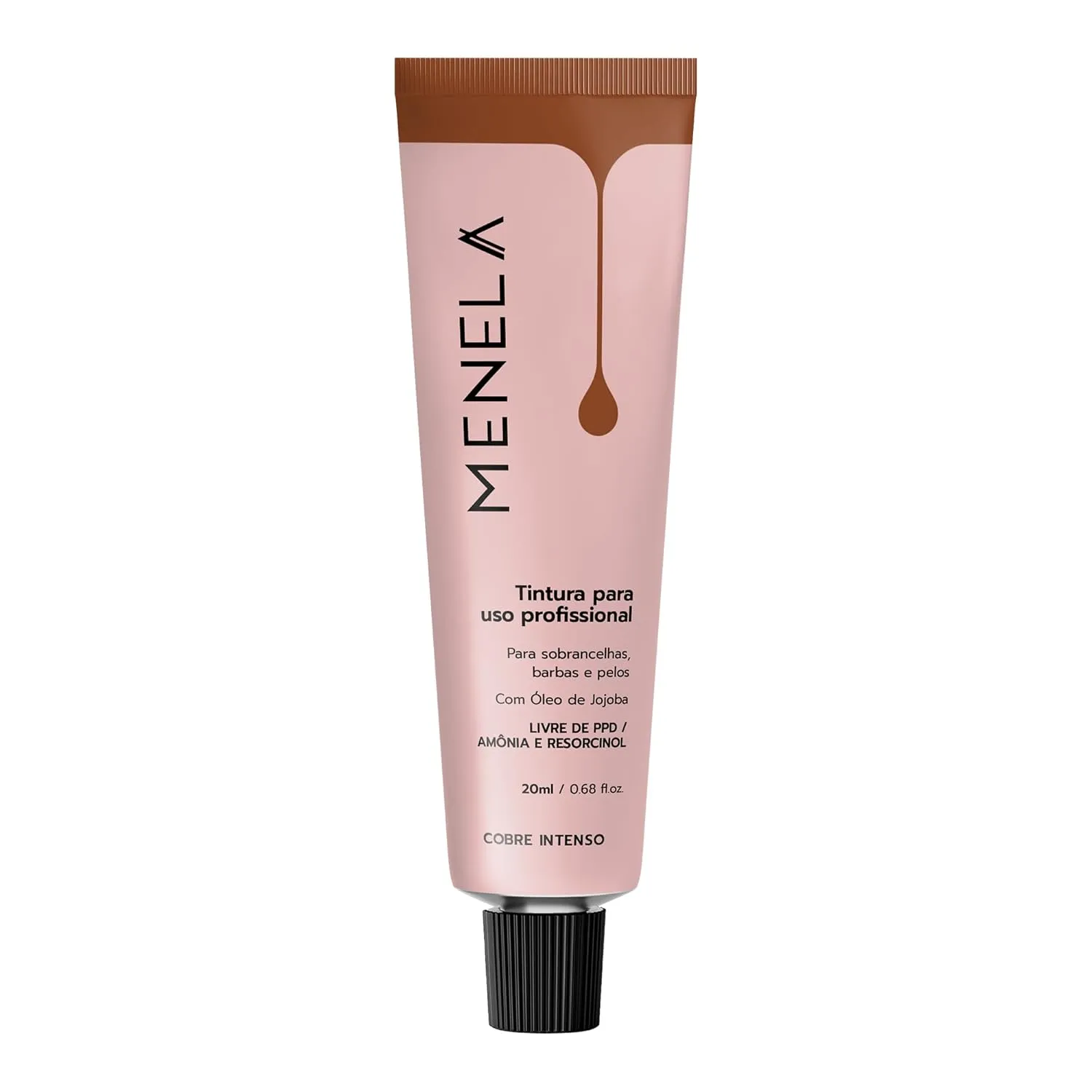 Eyebrow Color Gel – Temporary Brow Enhancer with Jojoba Oil – Mixable Shades – Vegan & Ammonia-Free – Safe for Sensitive Skin – 20 ml (Intense Copper)