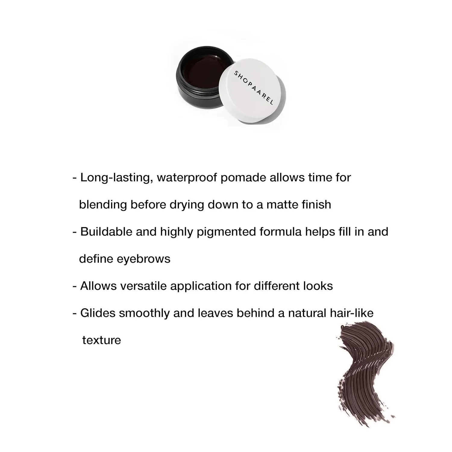 Eyebrow Cream Long Lasting Smooth Hydrating Smudge Resistant Eyebrow Enhancers Cream Waterproof Eyebrow Cream Gel Filling & Shaping for Women's & Girls (04-Chocolate)