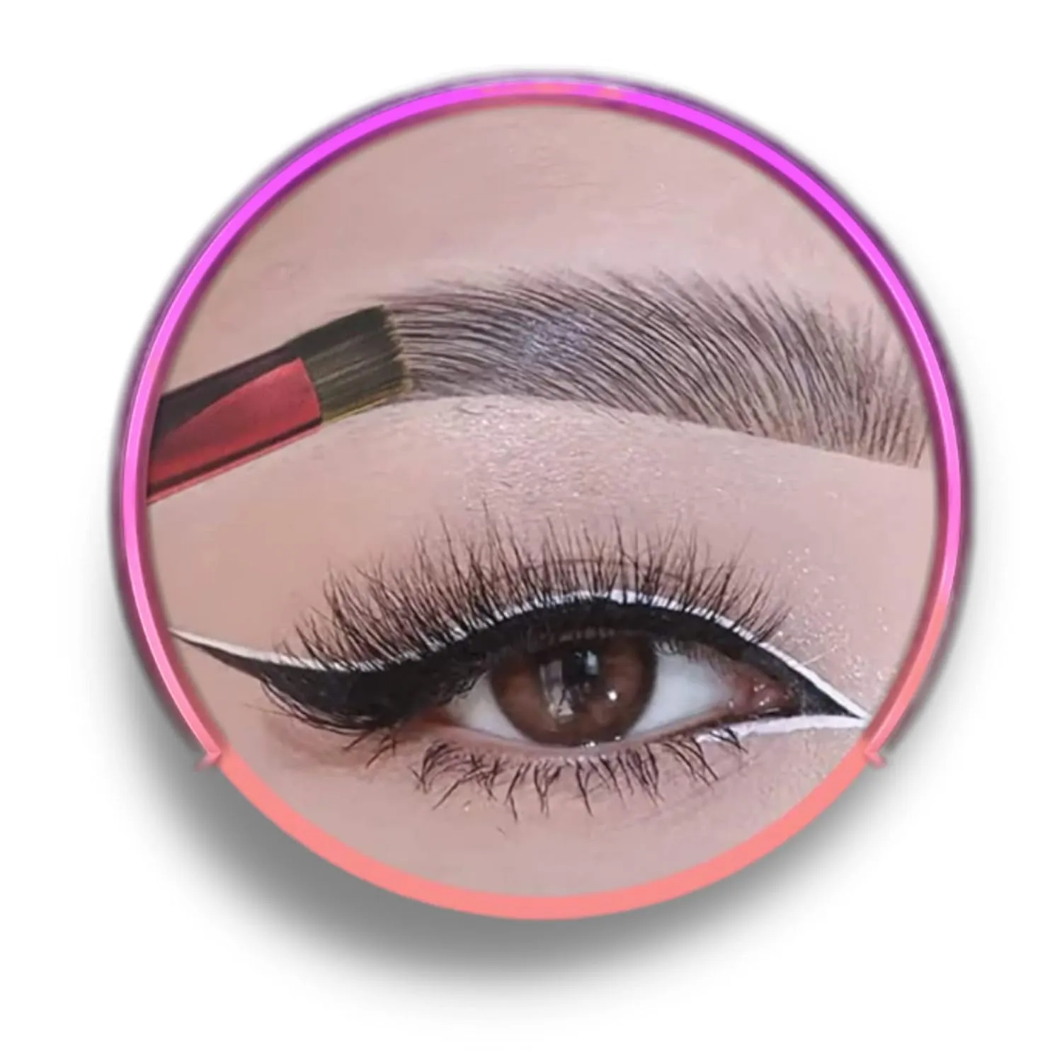 Eyebrow Gel and Setting Powder - Sweatproof 24 Hour Coverage - Eyebrow Brush Set - 4 Piece Eyebrow Kit (Brushes   Blackest Black)