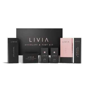 Eyebrow Lamination & Black Color Kit – DIY Brow Lift & Definition for Fuller, Darker & Thicker Brows – Long-Lasting, Salon-Quality Results at Home – Gentle Formula – 3 Applications