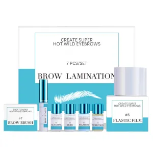 Eyebrow Lamination Kit, Professional Eyebrow Lift Perming Kit for Trendy Fuller Sculpt Brows, Easy To Use Home Salon Makeup Use