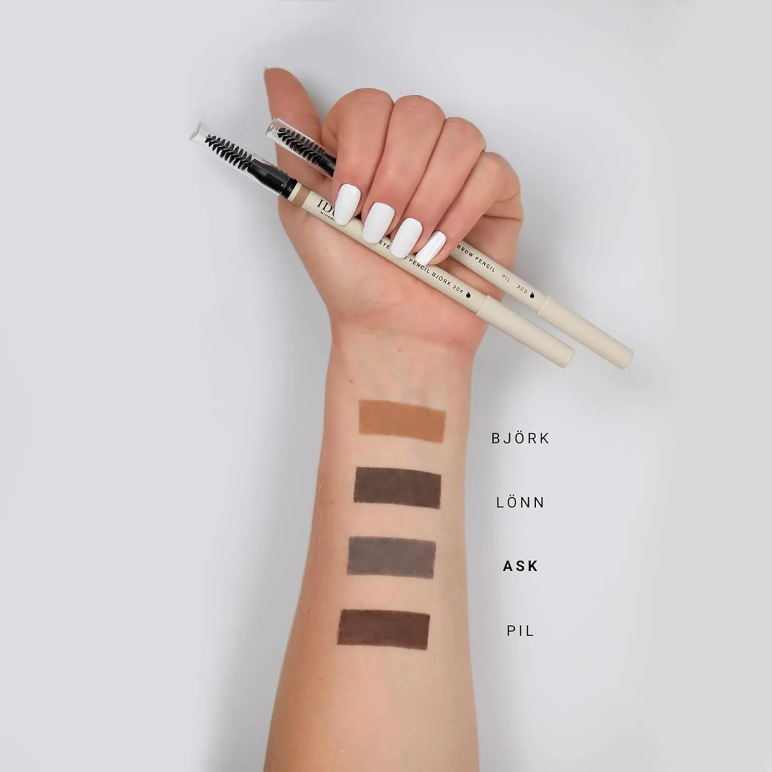 Eyebrow Pencil - Naturally Feathered, Minimally Enhanced - Styled For A Dramatic Impact - Smooth And Textured Blendability - Adds Definition And Shape - Ask Ash Grey - 0.041 Oz