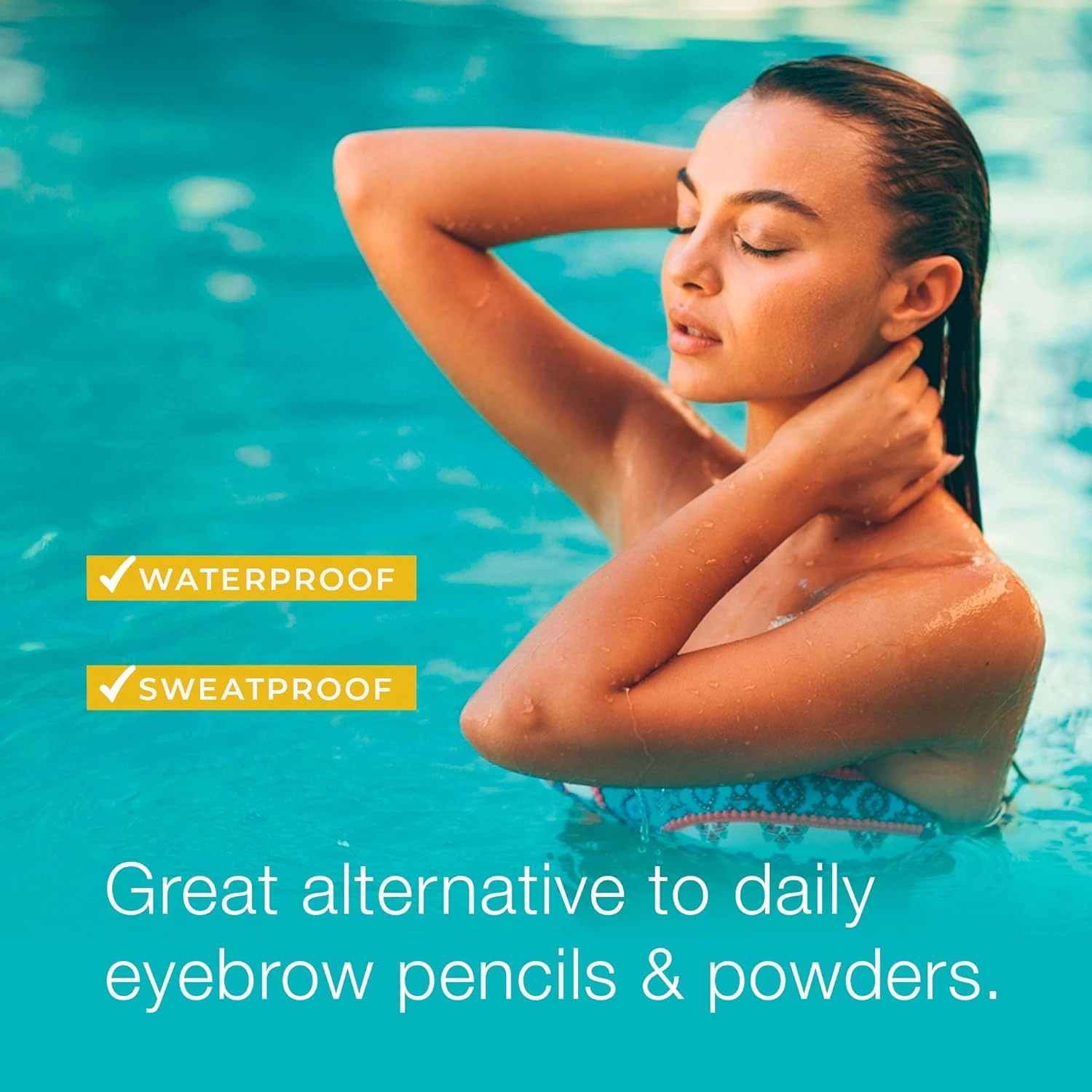 Eyebrow Color For Women, 20 Application Kit, Natural Black