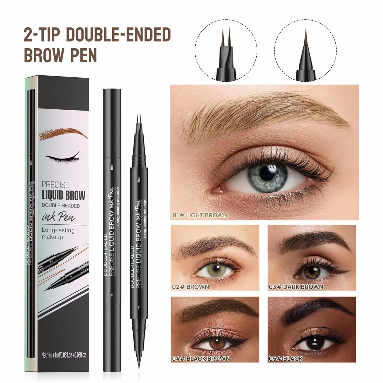 Eyebrow Enhancing Set With Smudgeproof Pencil And Gentle Brush For Fashion Brows Daily Brow Shaping