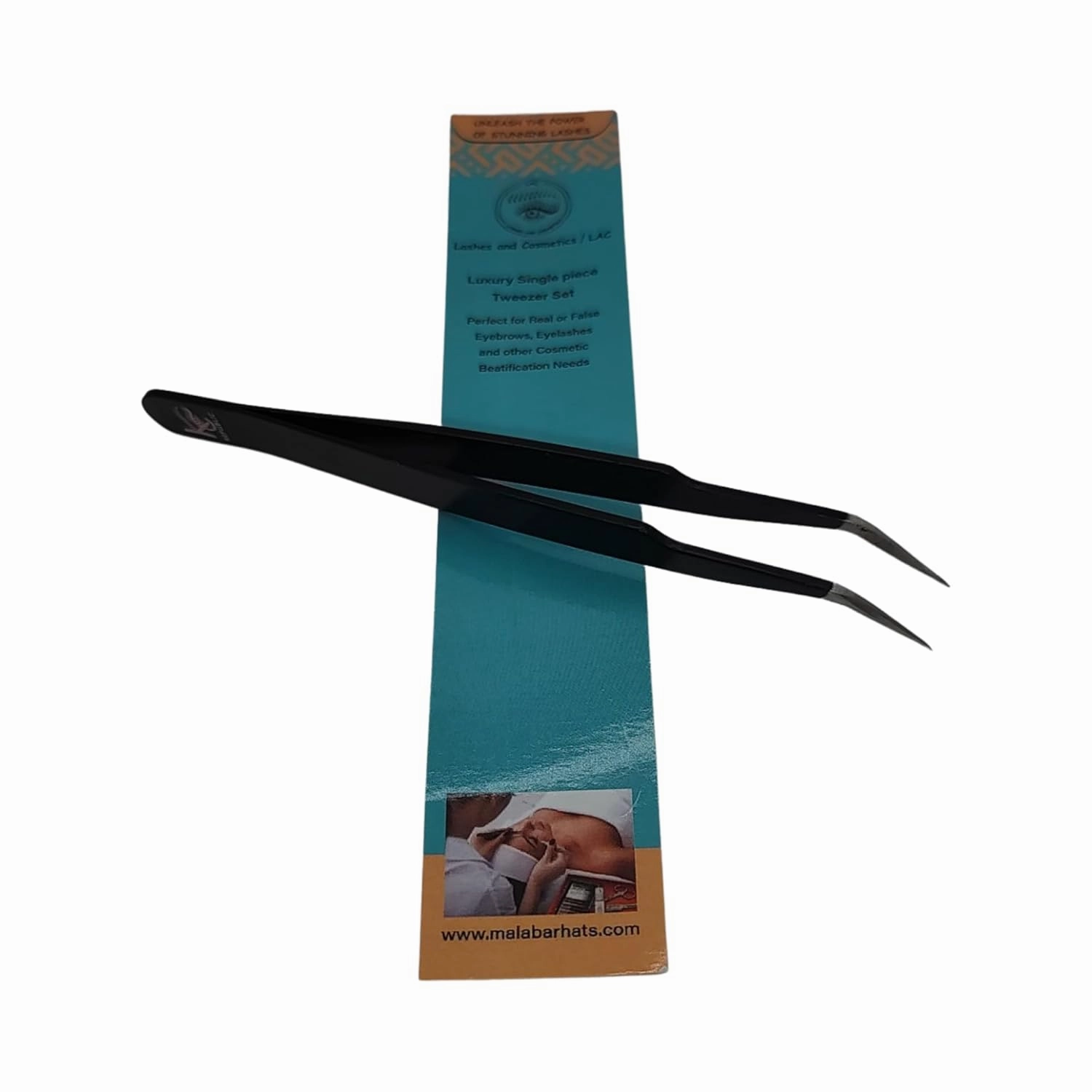 Eyebrow Extensions Kit with 2 Trays of Mink False Eyebrows in Black, Eyebrow Extension Glue Clear & Extension Tweezers, Comes on Mixed Length Trays 5-8 mm Mix (Black 2-Pack Tray, Tweezer)