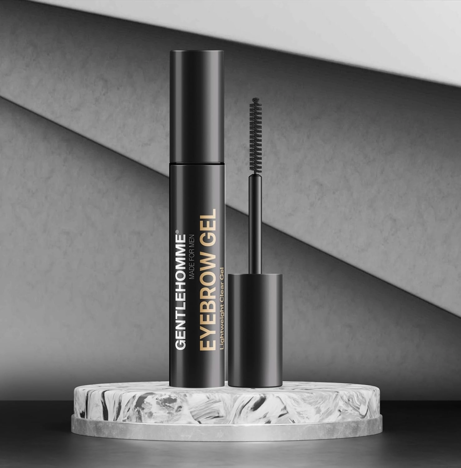 Eyebrow Gel - Men’s Clear Brow Gel - Long-Lasting Invisible Hold - Shape, Define, Hold & Set Eyebrows - Liquid Gel & Brush Applicator - Use With Eyebrows & Eyelashes - Vegan - 3 Pack