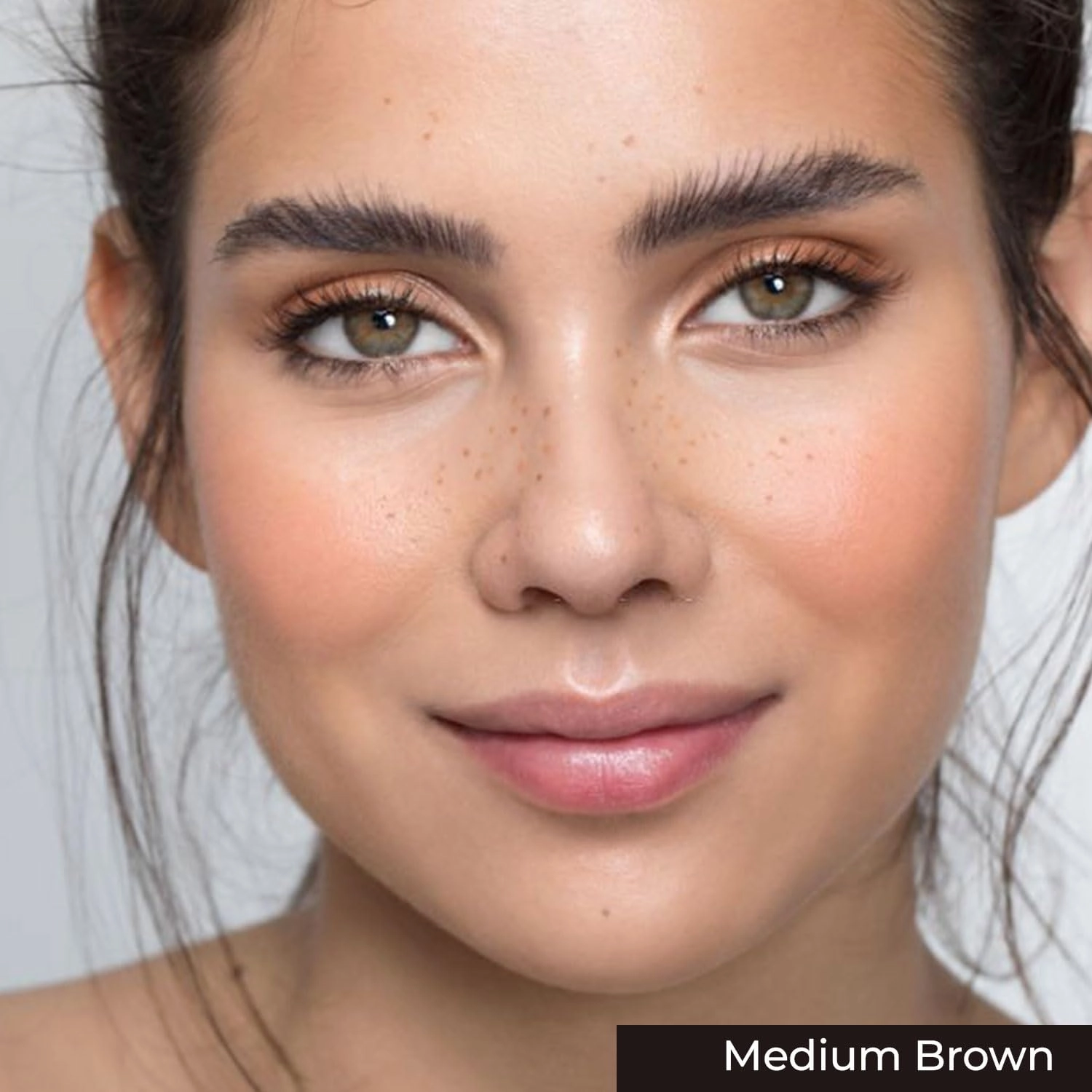 Eyebrow Henna Tint - Medium Brown Henna Brow Dye with Bamboo Extract for Enhanced, Natural-Looking Brows - 2.5g Henna Powder & 15ml Fixer - Eyebrow Tint Kit