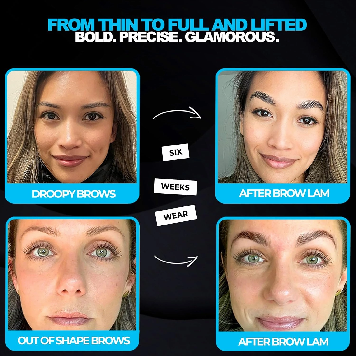Eyebrow Lamination Kit | At Home DIY Brow Lamination Kit For Instant Lift | Professional Eye Brow Supplies for Fuller Eyebrows | Home and Salon Use | Laminado de Cejas