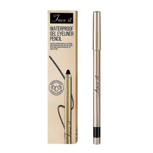 Face It Waterproof Gel Eyeliner Pencil, Long-Lasting, Black