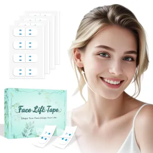 Face Lift Tape, Facelift Tape for Face Invisible, Neck Tape Lift Turkey Neck Skin Tape Facial Tapes for Lifting Loose Sagging Skin, Wrinkles, Jowls, Eyes, Cheek, Double Chin(1 Count (Pack of 200))