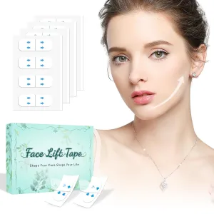 Face Tape Lifting Face Lift Tape Under Makeup,Neck Lifting Tape Invisible Face Lifter Tape for Sagging Skin, Instant Facelift Tape for Face Skin Tape for Jowls Eyes(1 Count (Pack of 200))