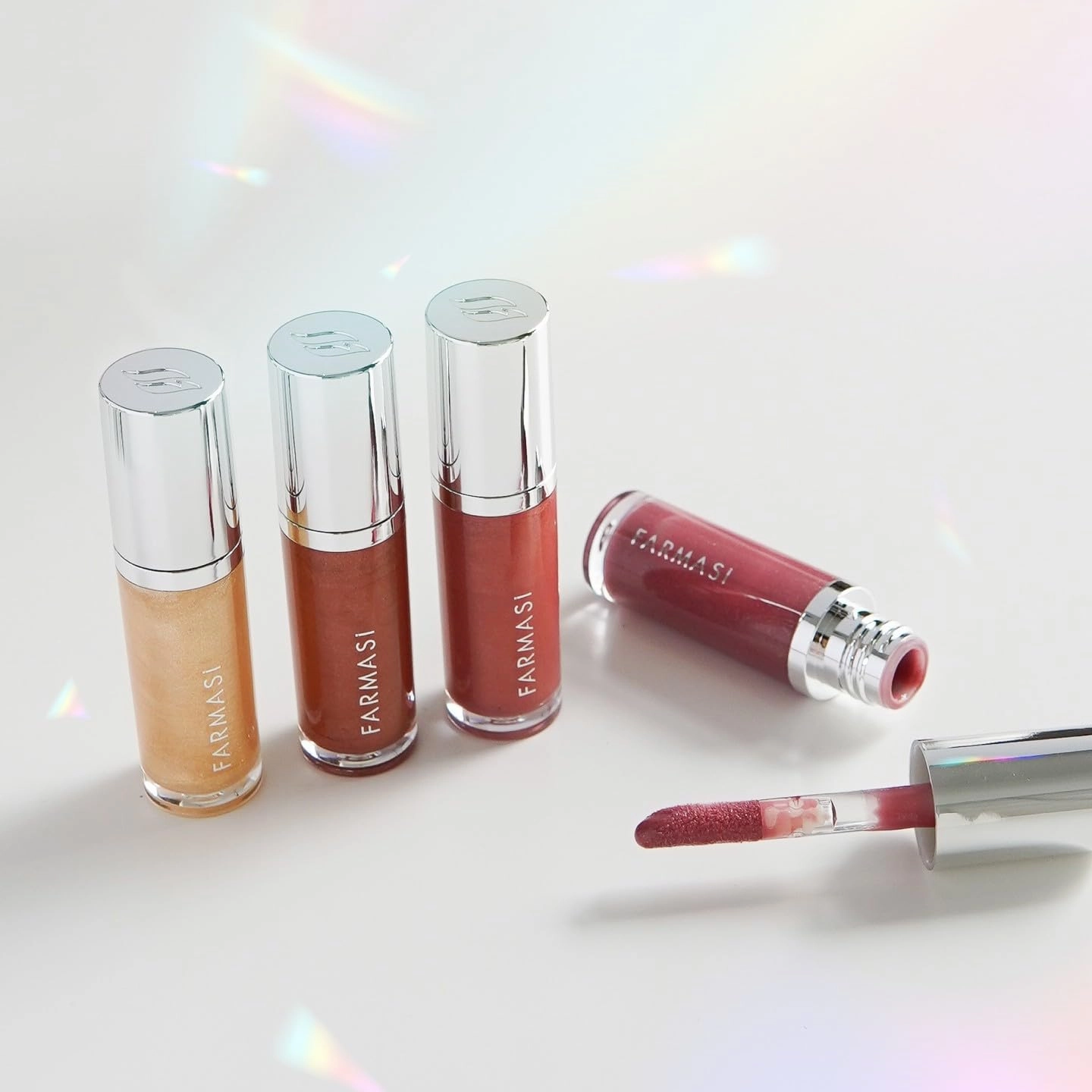 FARMASi Tinted Lip Plumper, Plumping Lip Gloss, Promoting Natural Circulation for Fuller, Younger Looking Lips, Hydrating, High-Shine, Volumizes, 0.2 fl.oz (04 Hot Chocolate, 0.2)