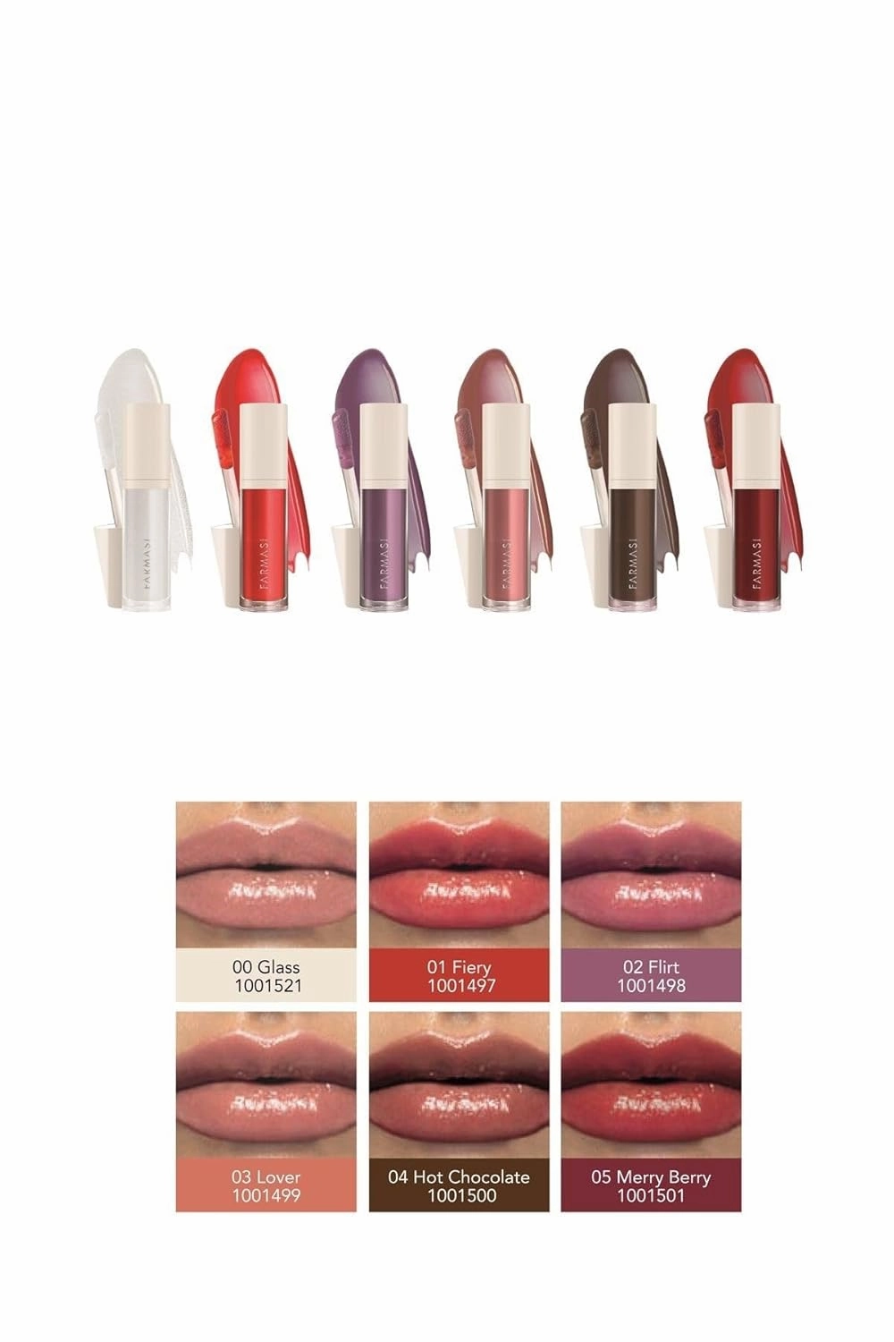 FARMASi Tinted Lip Plumper, Plumping Lip Gloss, Promoting Natural Circulation for Fuller, Younger Looking Lips, Hydrating, High-Shine, Volumizes, 0.2 fl.oz (04 Hot Chocolate, 0.2)