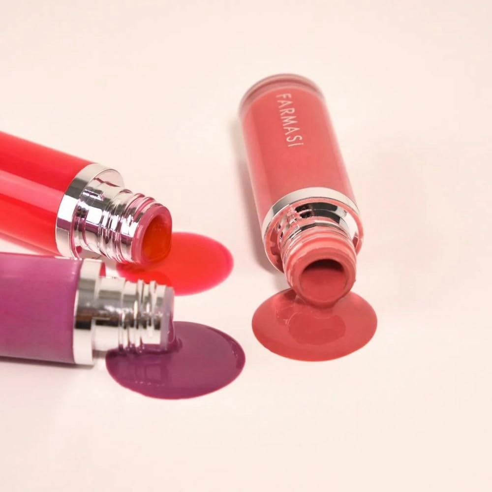 FARMASi Tinted Lip Plumper, Plumping Lip Gloss, Promoting Natural Circulation for Fuller, Younger Looking Lips, Hydrating, High-Shine, Volumizes, 0.2 fl.oz (04 Hot Chocolate, 0.2)