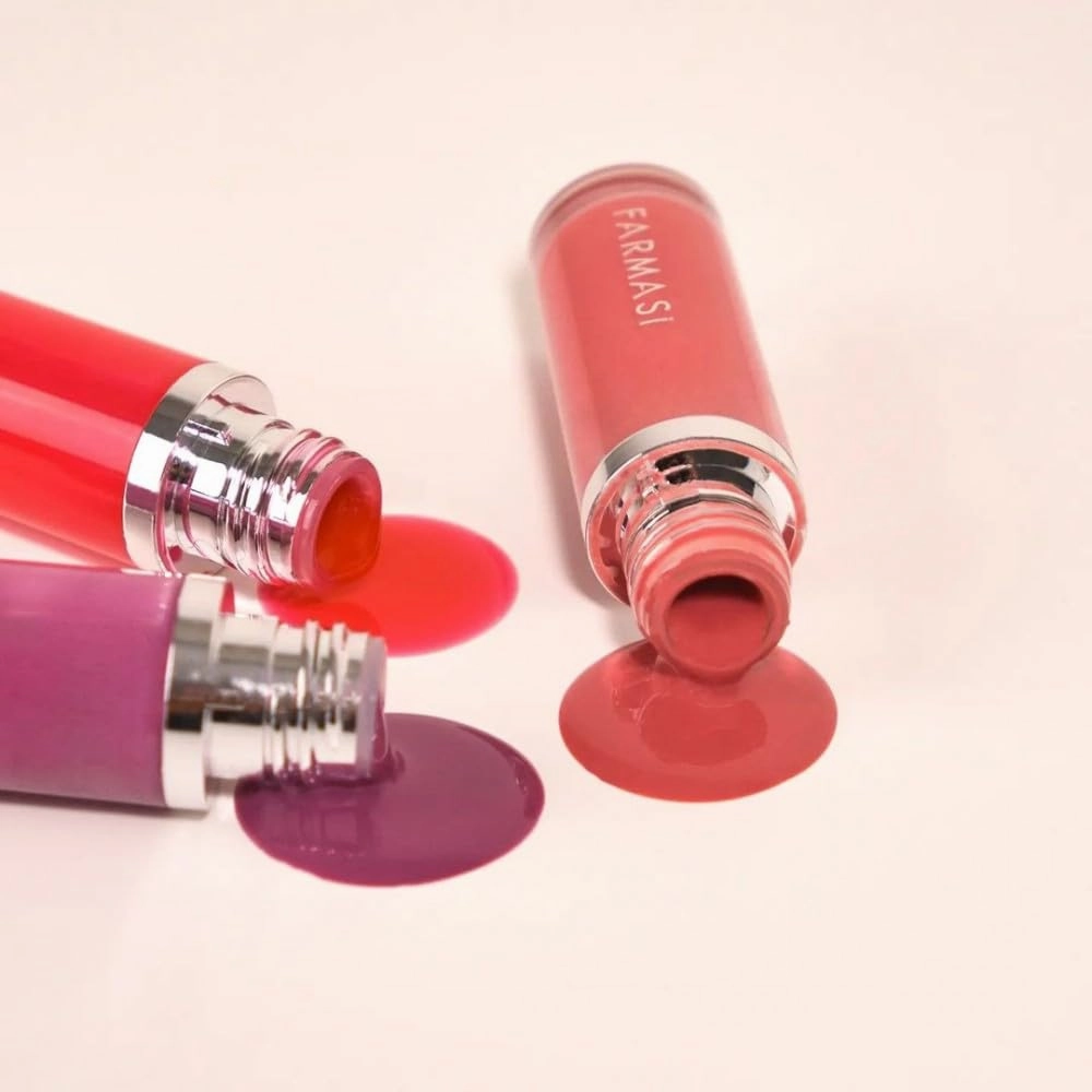 FARMASi Tinted Lip Plumper, Plumping Lip Gloss, Promoting Natural Circulation for Fuller, Younger Looking Lips, Hydrating, High-Shine, Volumizes, 0.2 fl.oz (05 Merry Berry, 0.2)