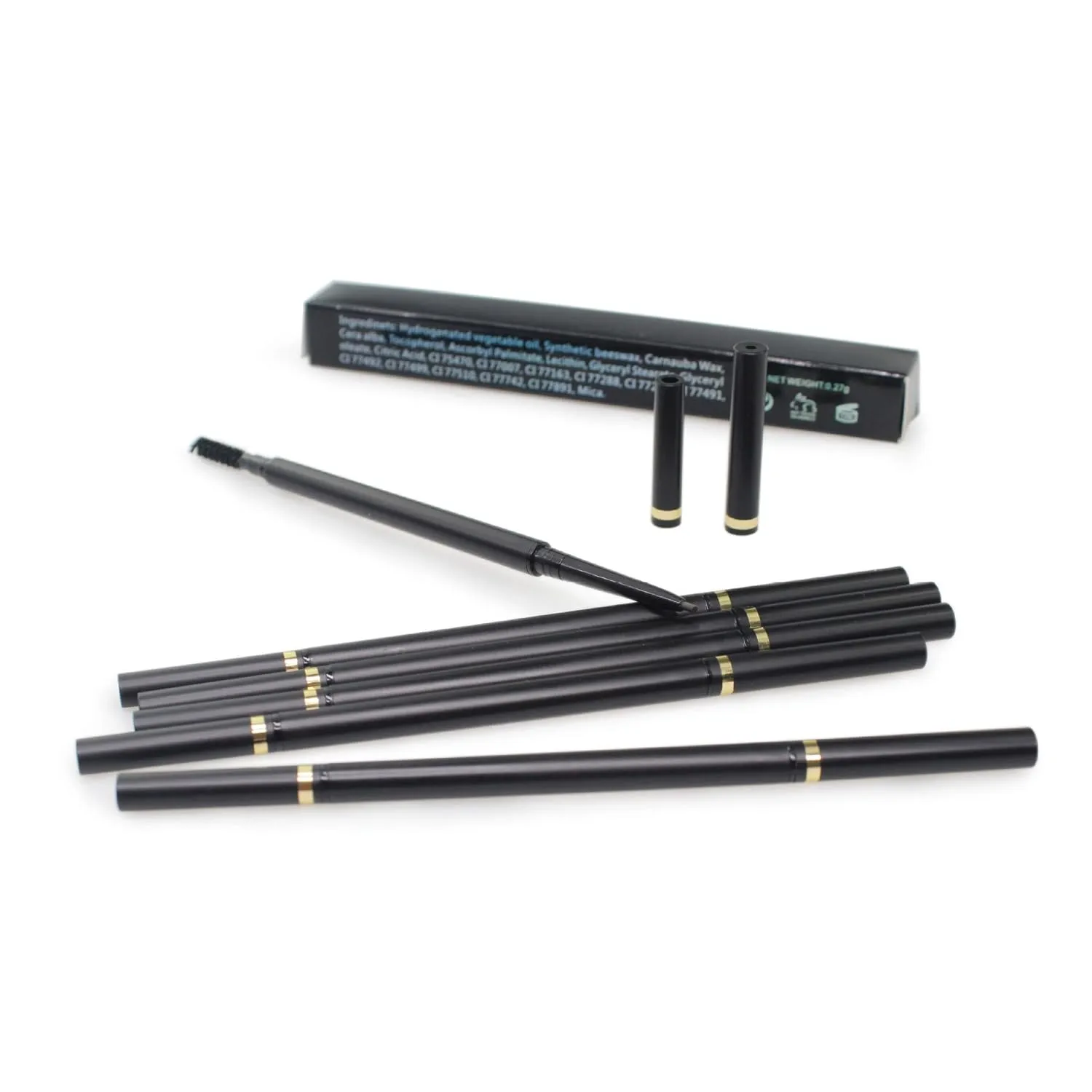 Ferry Eyebrow Pencil,Ebony, Dark Brown, Chocolate Waterproof,Longwear Universal, Longwearing for Perfect Brows, Premium EyeBrow Pencil With Spoolie Brush,Universal Benefit Eyebrow Pencil (Chocolate)