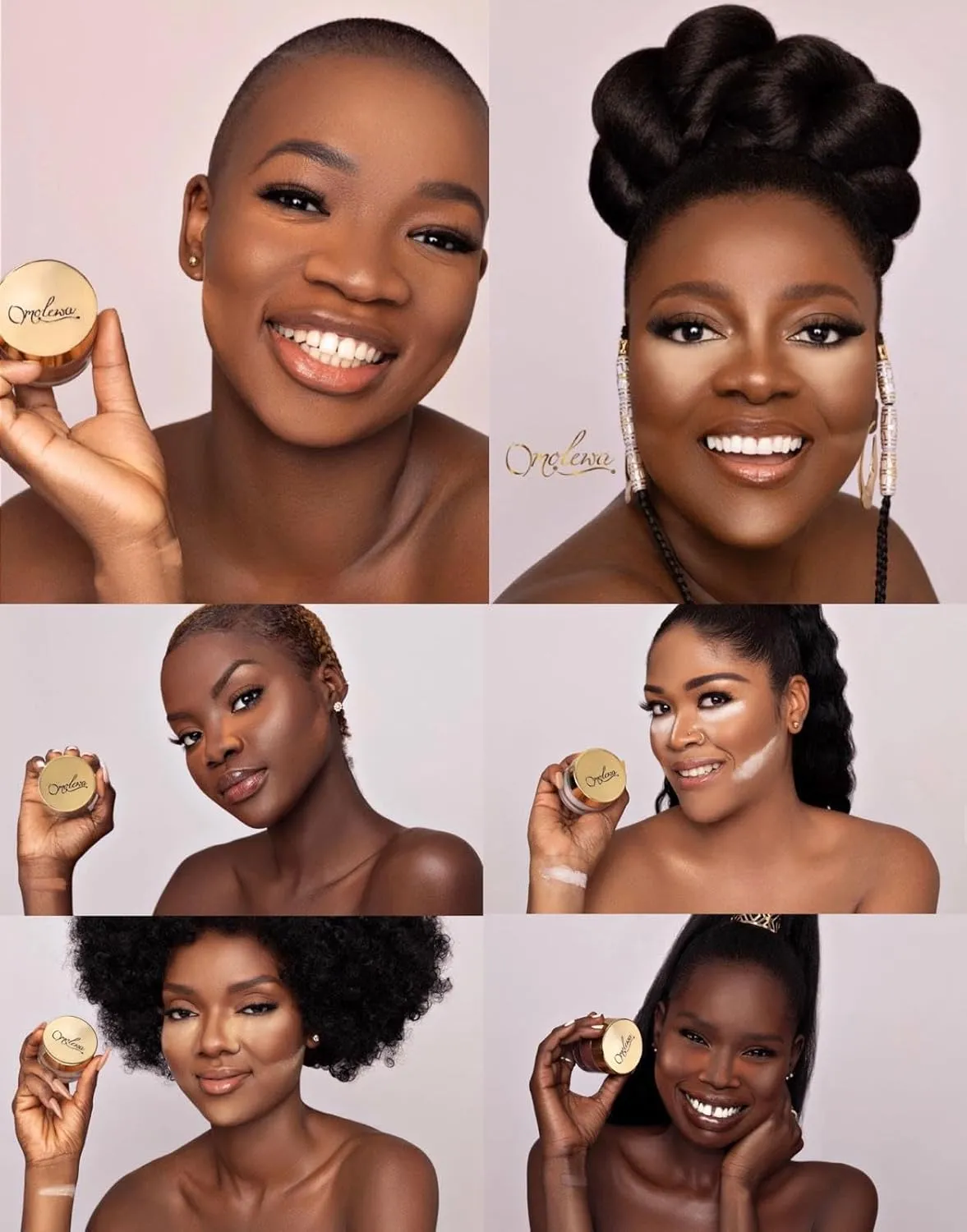 'Filter in a Jar' Omolewa HD QUEEN FINISHING POWDER | Makeup Setting Powder - Loose Powder | Ultra Silky - No Flashback Powder Makeup - Photo Ready Face Powder (Queen Nzinga)