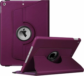 Fintie Rotating Case for iPad 9th Generation (2021) / 8th Generation (2020) / 7th Gen (2019) 10.2 Inch - 360 Degree Rotating Stand Cover with Pencil Holder, Auto Wake Sleep, Purple