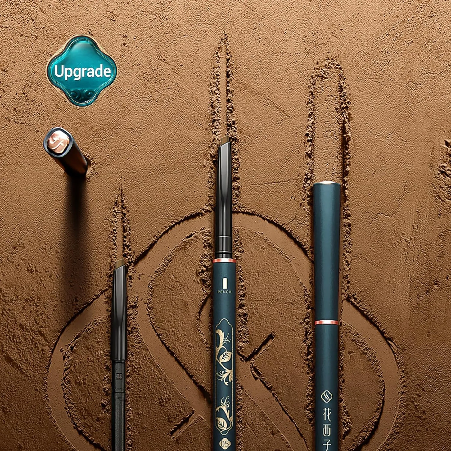 FLORASIS Luodai Floral Eyebrow Define Powder Pencil (Chisel Tip 1 1) (MF03 Brown)