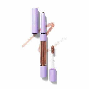 Formula Z IAmSoPretty Eye Shadow Stick - Dual-Ended, Glitter Eyeshadow Crayon and Liquid - Vitamin E, Castor and Avocado Oil - Shine On - 0.7 oz