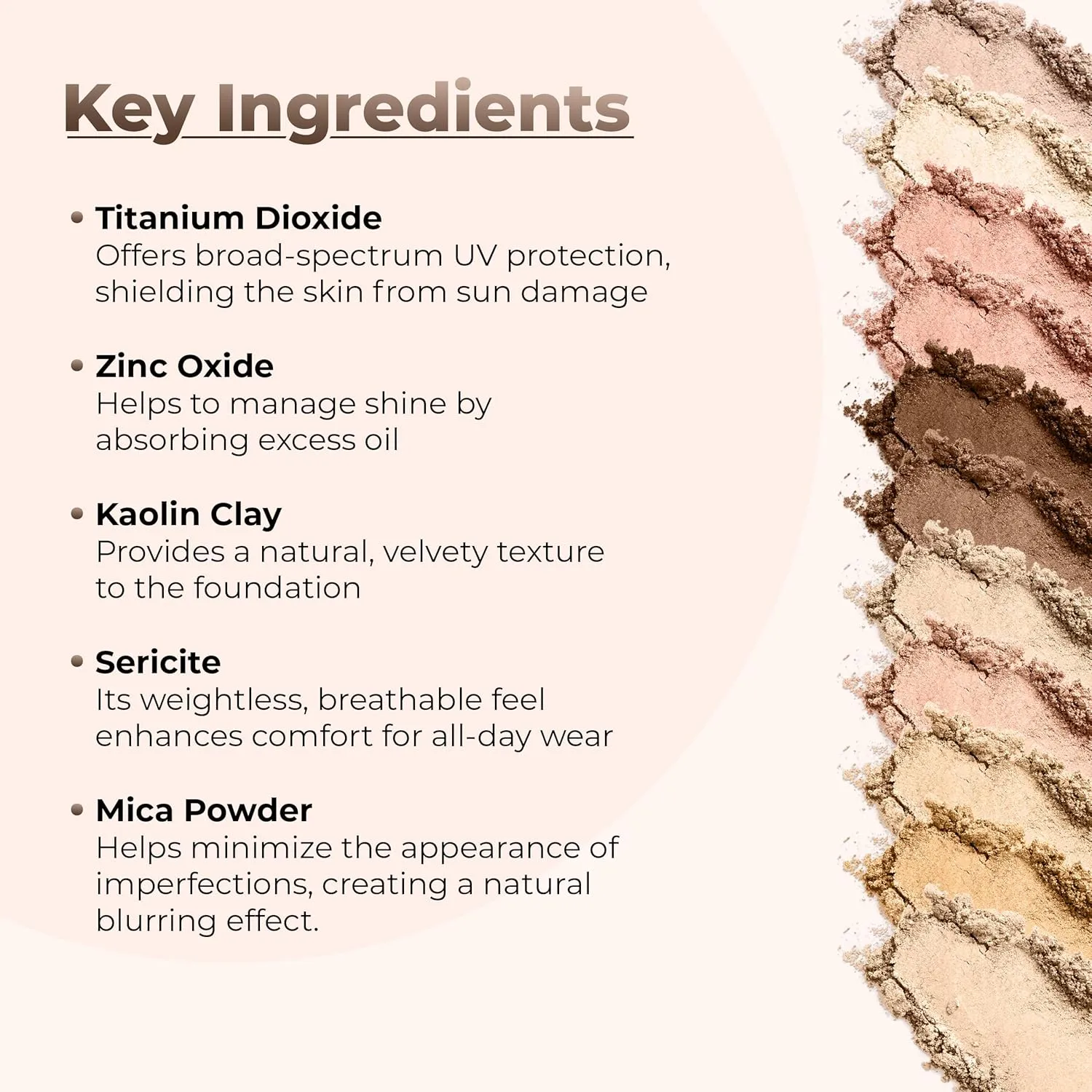 FOUNDATION & CONCEALER DUO (COCOA & DARK CONCEALER) Mineral Makeup Kit Full Size Set Matte Bare Face Sheer Powder Cover