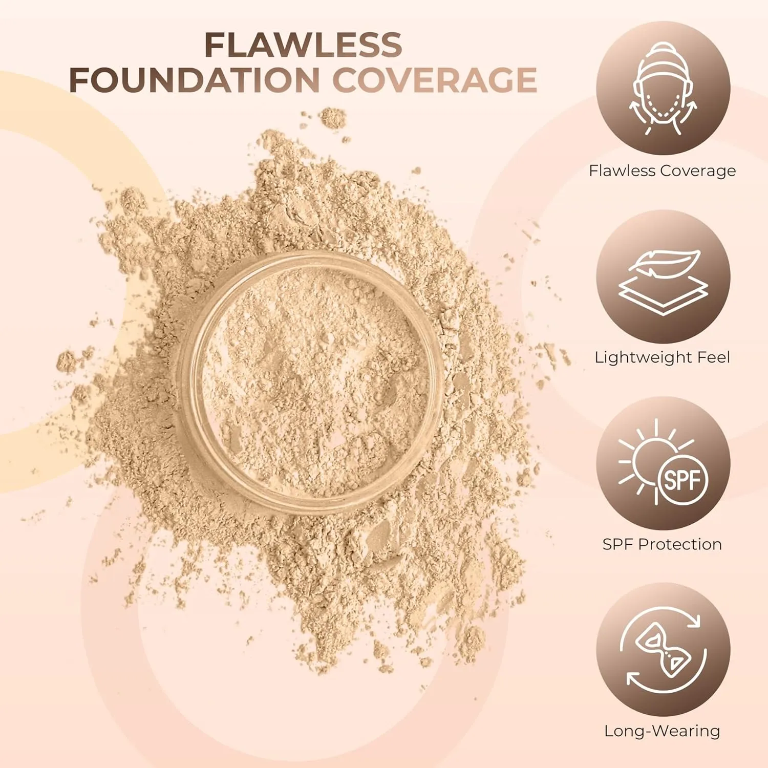 FOUNDATION & CONCEALER DUO (FAIR 2 & LIGHT CONCEALER) Mineral Makeup Kit Full Size Set Matte Bare Face Sheer Powder Cover