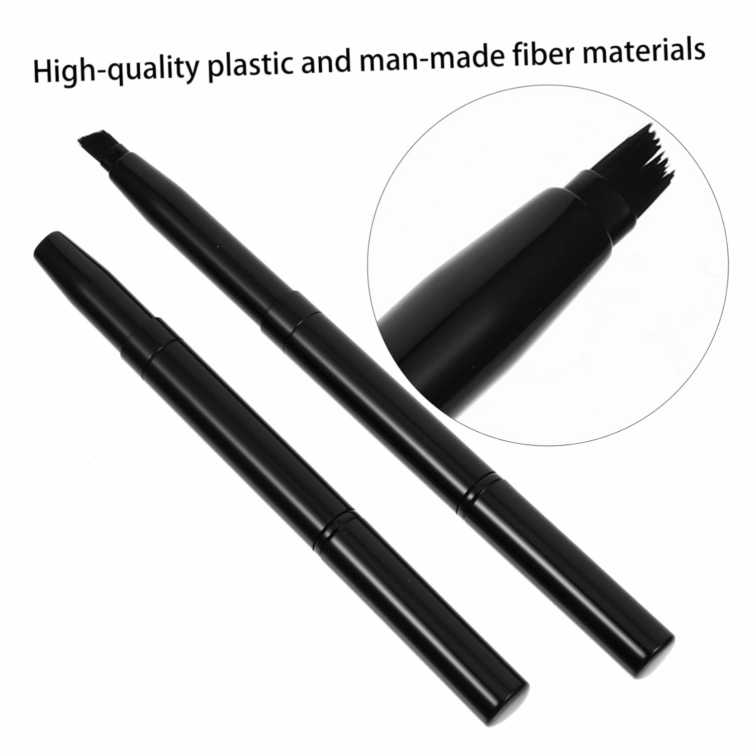 FRCOLOR 6pcs Double-ended Angled Eyebrow Makeup Brush Cosmetic Tool for Shaping Blending and Grooming Brows Portable Design for Daily Makeup Application
