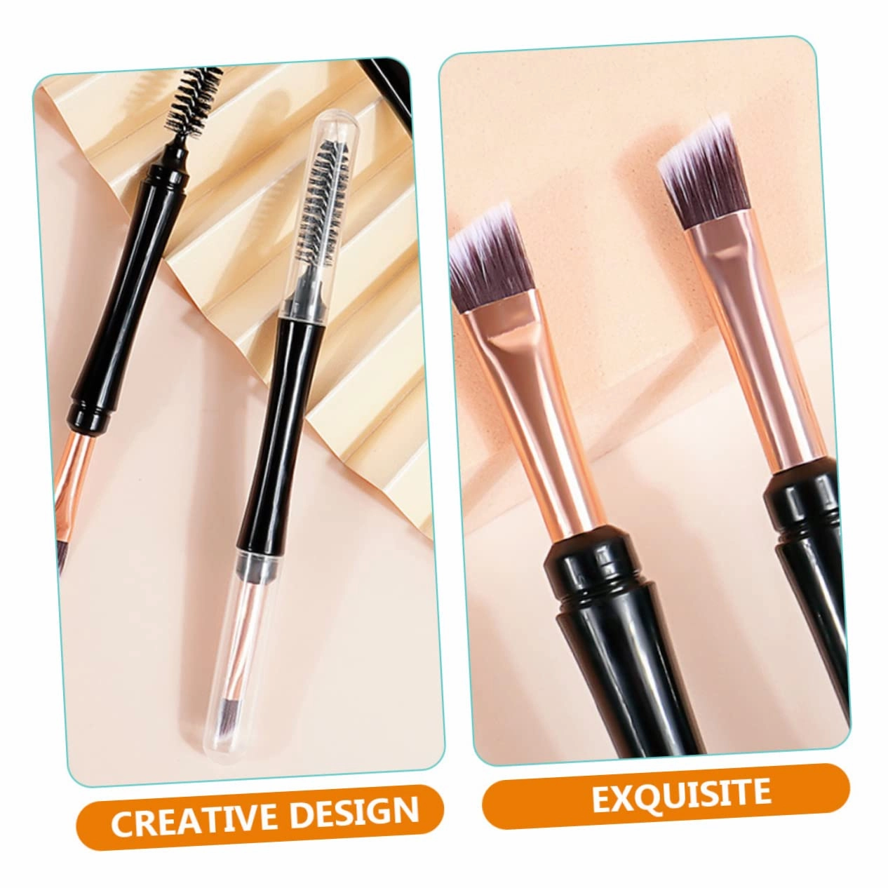FRCOLOR Sets Eyebrow Spoolies Brush Kit Dual Tip Brow Girl Eyelash Makeup Supplies Pcs