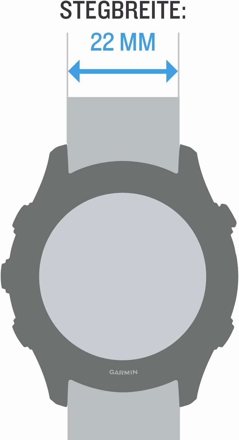 Garmin Ultrafit Nylon Armband - flexibel, atmungsaktiv, langlebig und komfortabel; in verschiedenen Größen