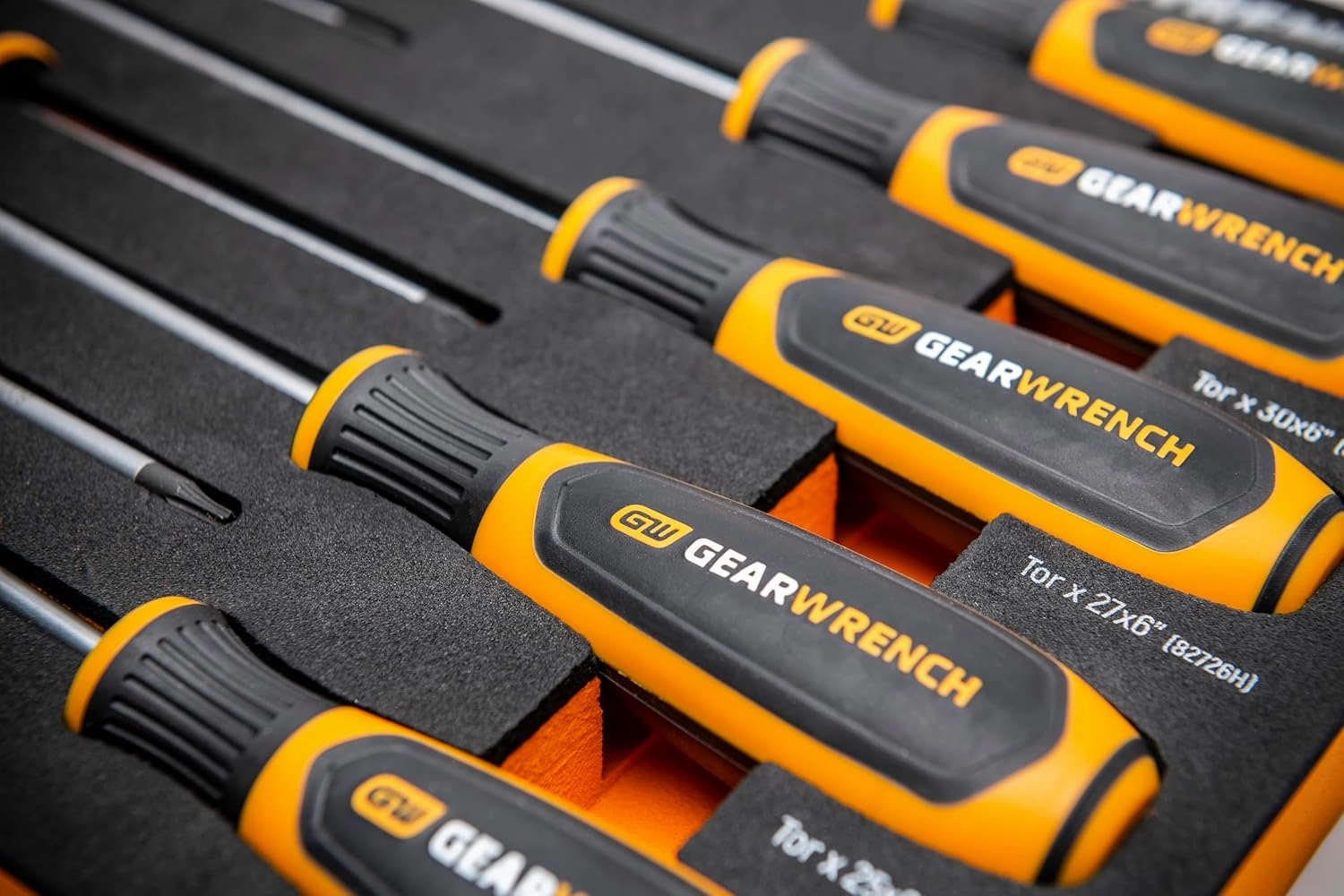 GEARWRENCH 10 Piece Torx Dual Material Screwdriver Set in Foam Storage Tray - GWMSSCRTX