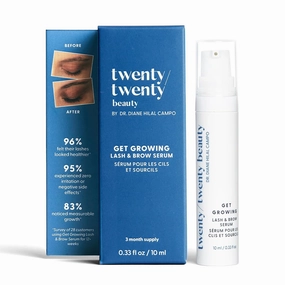 Get Growing Lash & Brow Serum – Thicker, Fuller Looking Lashes & Brows - Ophthalmologist Developed, Safe for Sensitive Eyes - Vegan, Cruelty-Free, Clean Ingredients