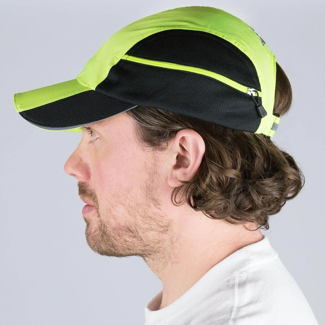Gone For a Run Ultra Pocket Hat | Moisture Wicking and Reflective Run Hat | Multiple Colors