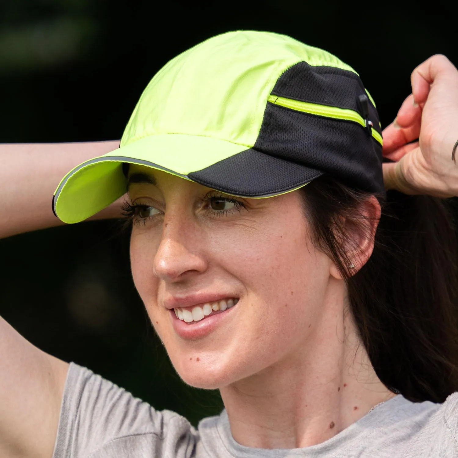 Gone For a Run Ultra Pocket Hat | Moisture Wicking and Reflective Run Hat | Multiple Colors