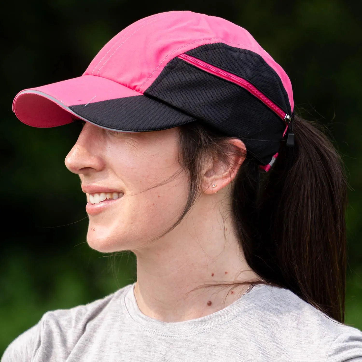 Gone For a Run Ultra Pocket Hat | Moisture Wicking and Reflective Run Hat | Multiple Colors