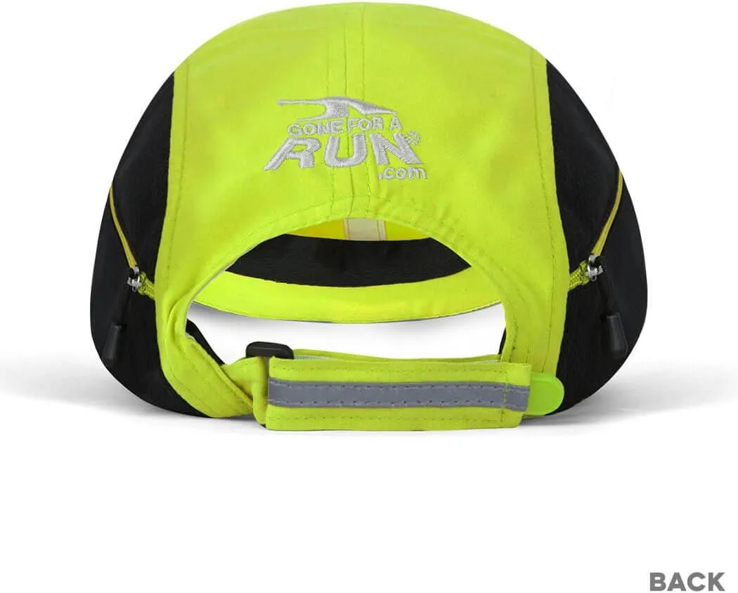Gone For a Run Ultra Pocket Hat | Moisture Wicking and Reflective Run Hat | Multiple Colors