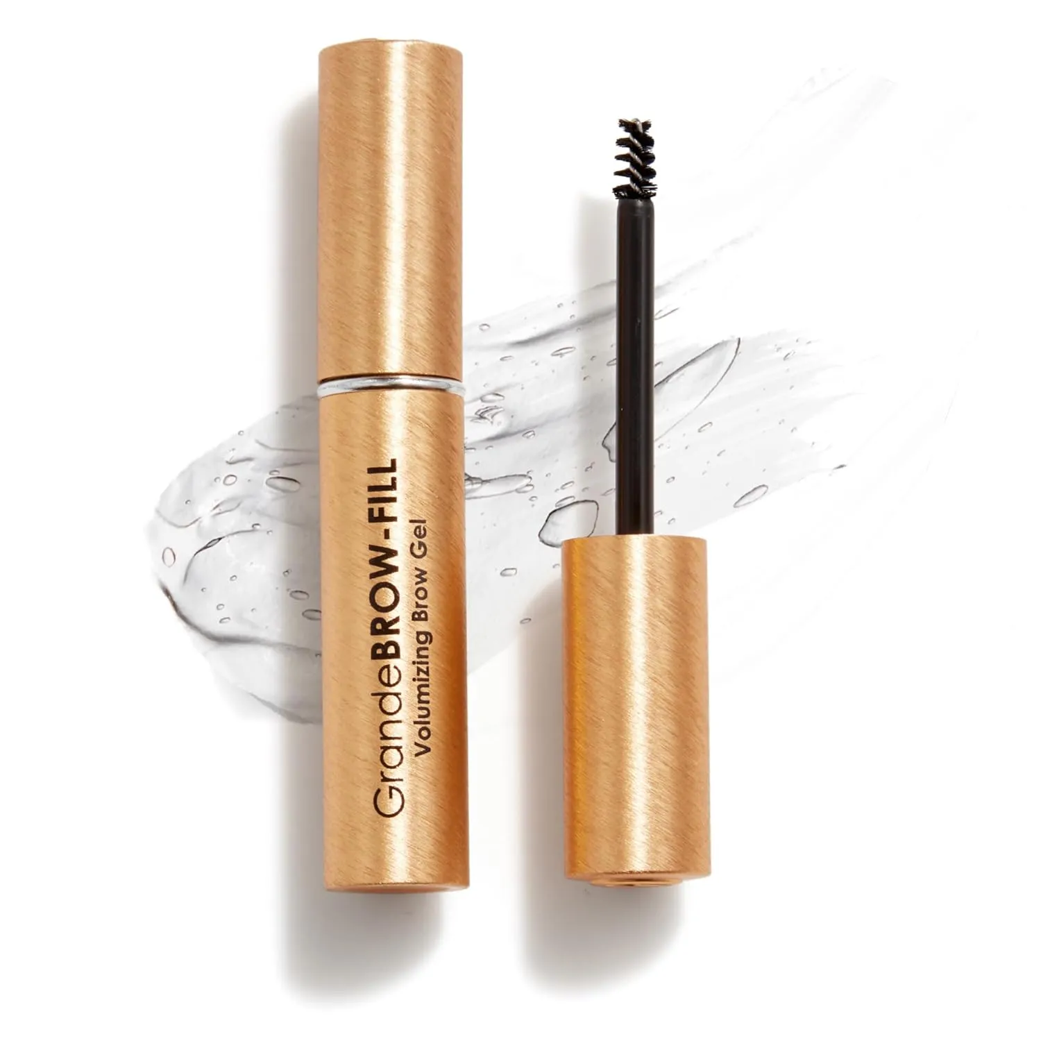 Grande Cosmetics GrandeBROW-FILL Volumizing Brow Gel, Tinted or Clear Eyebrow Mascara, Soft Flexible Hold, Water Resistant