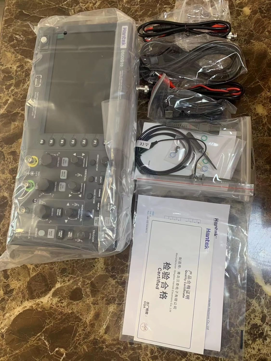 Hantek Qingdao Mini Bench Multimeter Hantek HDM3065/A/B/S/H Digital Multimeter 6 1/2 Bit Resolution High-Speed Sampling Frequency 4.3 Inch LCD Tester Meter(HDM3065B)
