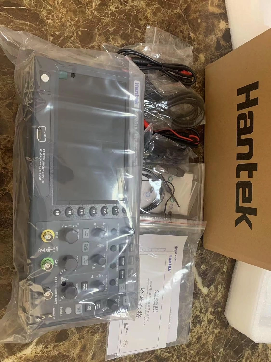 Hantek Qingdao Mini Bench Multimeter Hantek HDM3065/A/B/S/H Digital Multimeter 6 1/2 Bit Resolution High-Speed Sampling Frequency 4.3 Inch LCD Tester Meter(HDM3065B)