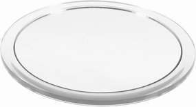 Homoyoyo Wall-Mounted Makeup Mirror Suction Cup Concave Mirror Black 15x Magnification for Bathroom