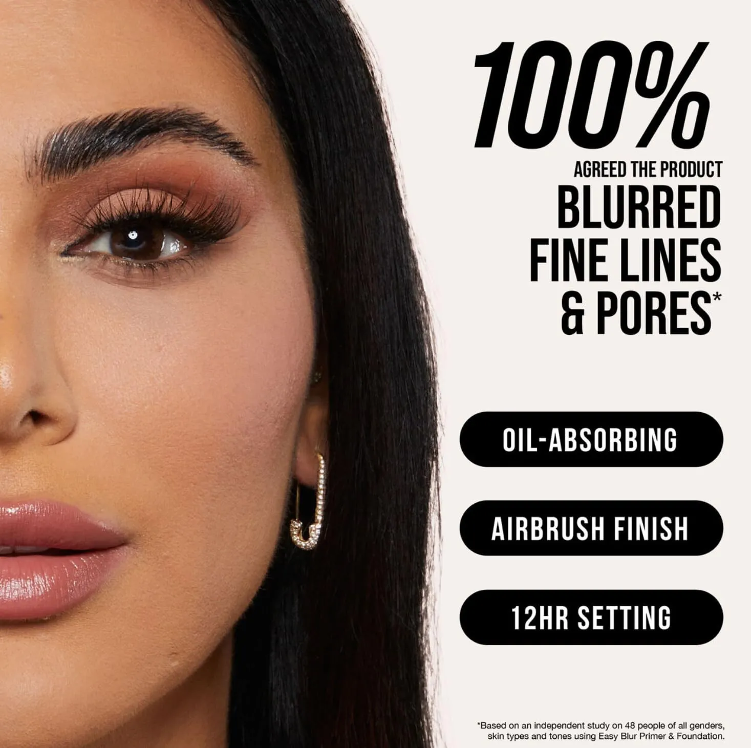 Huda Beauty MINI Easy Bake Loose Baking & Setting Face Powder Shade PEACH PIE (Mini Size 0.21 oz / 6 g)