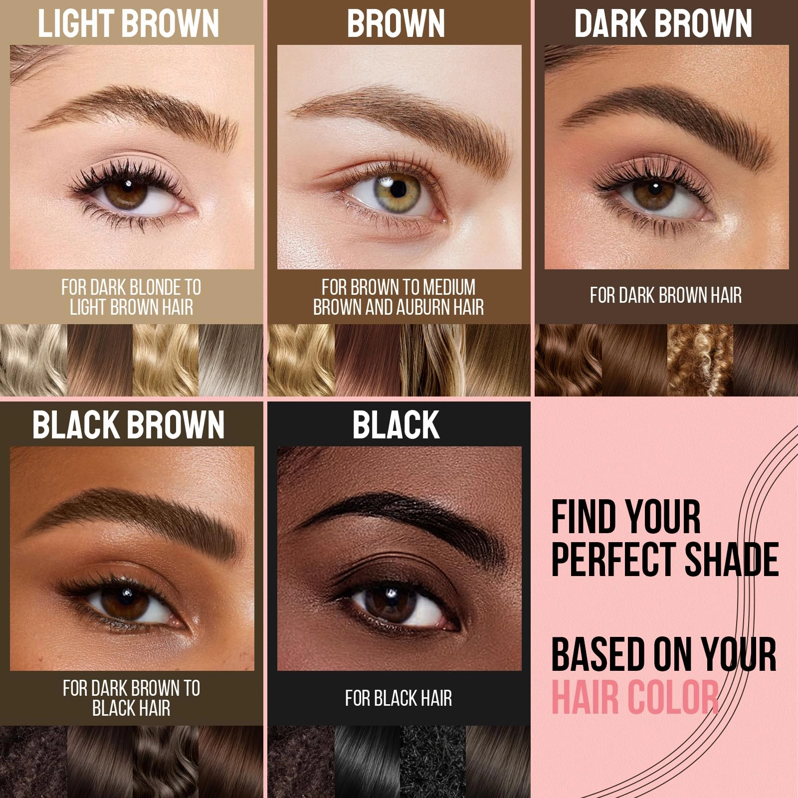 iMethod Microblading Eyebrow Pen - Eyebrow Pencil Magical Upgraded Eye Brow Pencils for Women with 4 Fork Tip & Spoolie Brush for Natural-Looking Hair-Like Defined Brows, Last All-Day, Dark Brown
