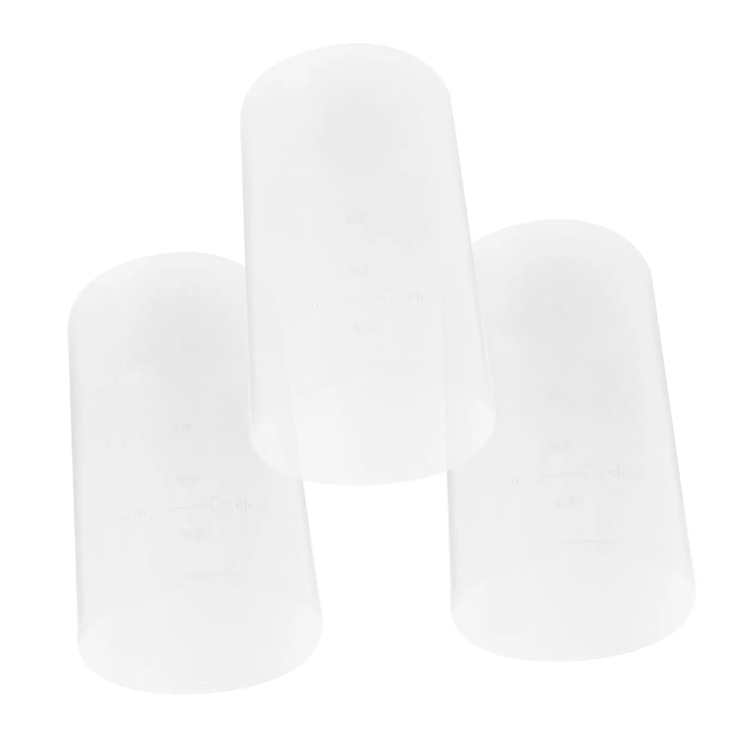 IMIKEYA 3pcs Retractable Makeup Brush Travel Case Cup Waterproof Brush Storage Case for Women Girls