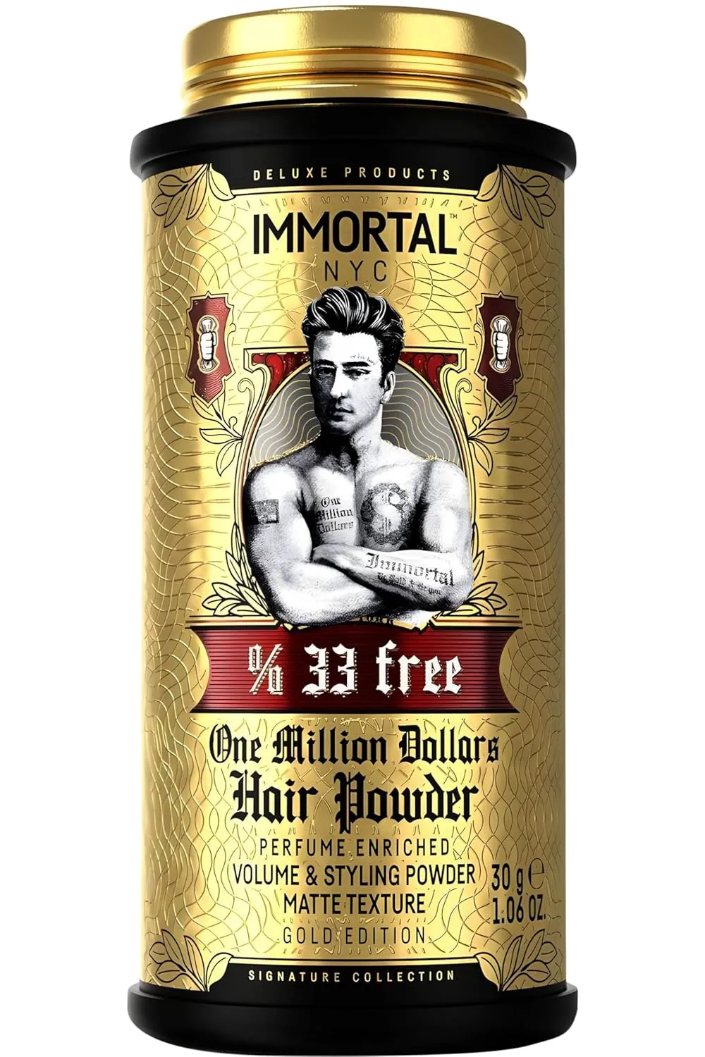 Immortal NYC 'The One In A Million Dollars (Unique Fragranced) TEXTURE/VOLUME POWDER- Extra Strong Flexible Hold - Natural Look - 0.7oz/20gr