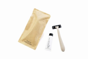 Individually Wrapped Hotel Toiletries Amenities Smooth Shave Disposable Razor With Cream (Case of 100)