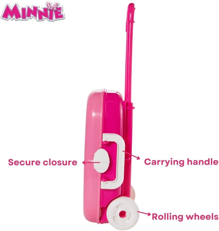 Innovative Designs Disney Minnie Mouse Color and Roll Activity Set with Carrying Case, Stickers, & Art Supplies